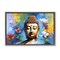 Stupell Industries Buddha with Bright Lotus Floater Framed Canvas Wall Art Design by Leon Devenice